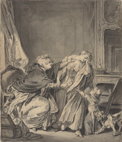 The Angry Mother by Jean Baptiste Greuze