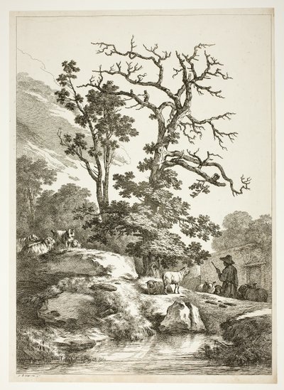 Bucolic Scene by Jean Baptiste Huet