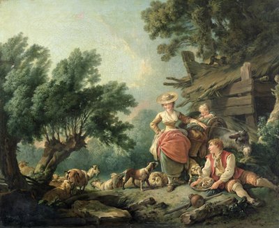 Pastoral Scene by Jean Baptiste Huet