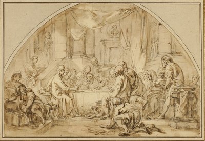 Study for The Last Supper by Jean Baptiste Huet