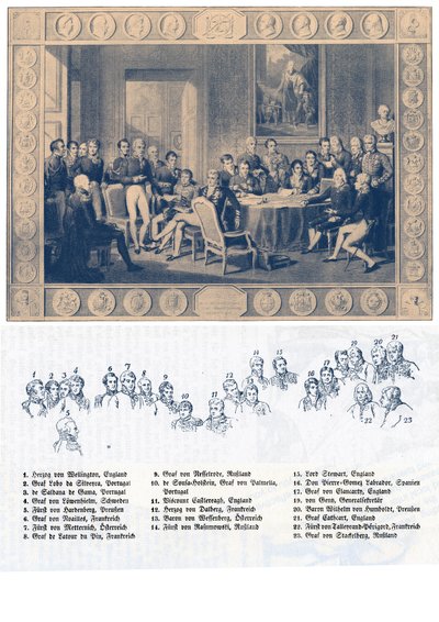 Congress of Vienna - 1814 by Jean Baptiste Isabey