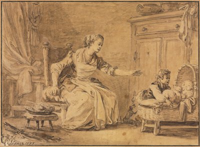 Maternal Solicitude by Jean Baptiste Le Prince