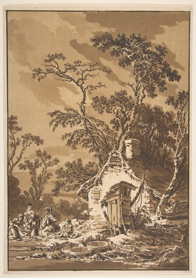 The Washerwomen by Jean Baptiste Le Prince
