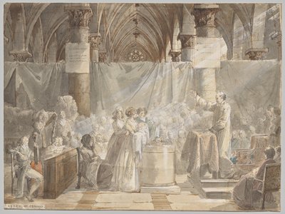 A Christening in Revolutionary France by Jean Baptiste Mallet