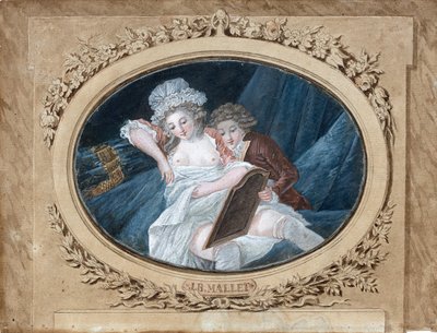 Boudoir scene by Jean Baptiste Mallet