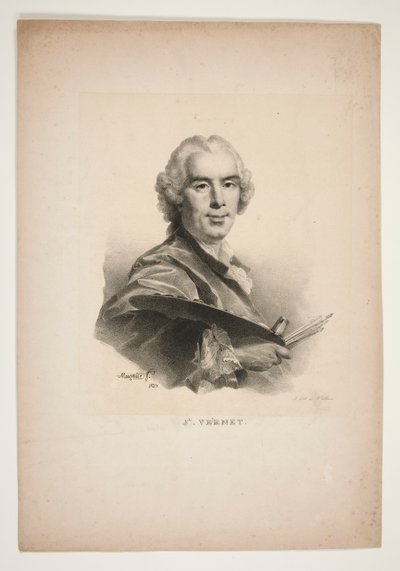 Portrait of Joseph Vernet by Jean Baptiste Mauzaisse