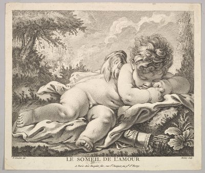 The Sleep of Cupid by Jean Baptiste Michel