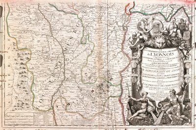Map of the Lyonnais by Jean Baptiste Nolin