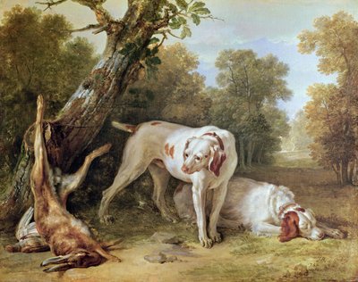 Dog and Hare by Jean Baptiste Oudry