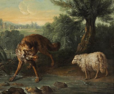 The Wolf and the Lamb by Jean Baptiste Oudry