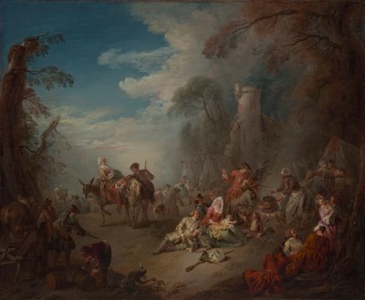Troops at Rest by Jean Baptiste Pater