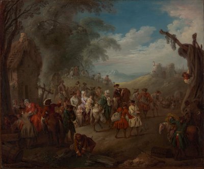 Troops on the March by Jean Baptiste Pater