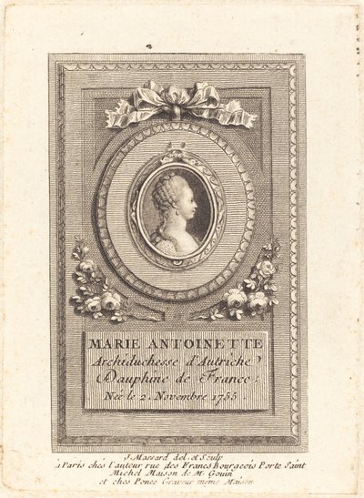 Marie-Antoinette by Jean Baptiste Raphael Urbain Massard