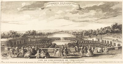 View of the Orangery of Versailles by Jean Baptiste Rigaud