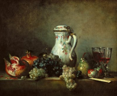 Grapes and Pomegranates by Jean Baptiste Simeon Chardin