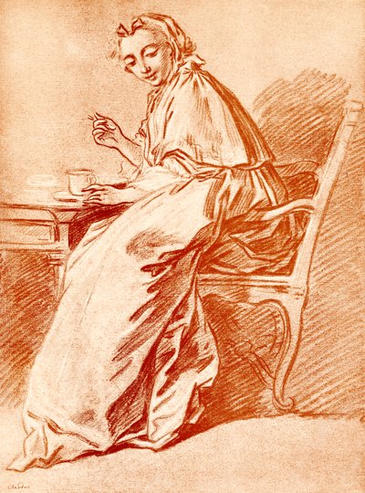 Lady at Breakfast by Jean Baptiste Simeon Chardin