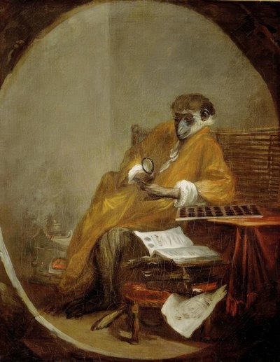 The Antiquarian Monkey by Jean Baptiste Simeon Chardin