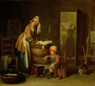 The Laundress by Jean Baptiste Simeon Chardin