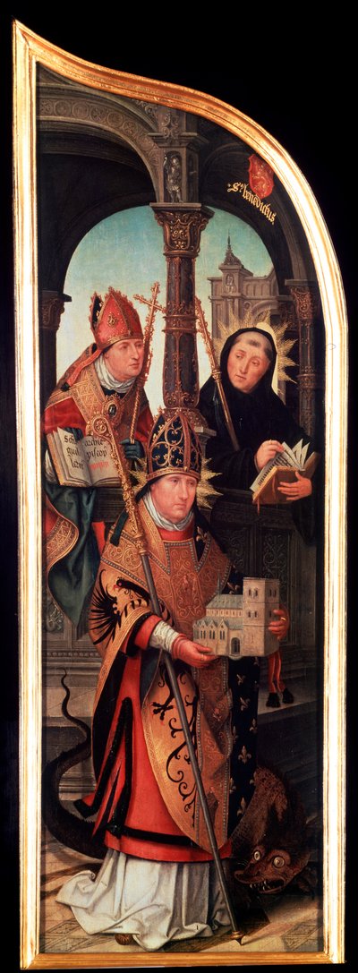 The Annunciation, Triptych, side panel, 1517 by Jean the Elder Bellegambe