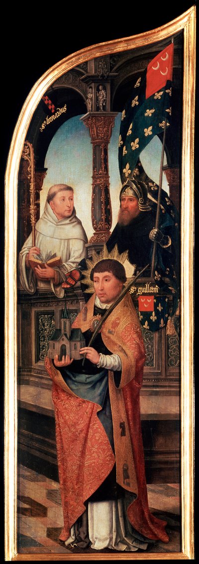 The Annunciation, Triptych, Side Panel, 1517 by Jean the Elder Bellegambe