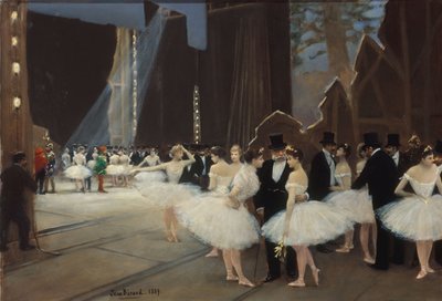 Behind the Wings of the Opera House by Jean Beraud