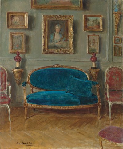 The Blue Sofa by Jean Beraud