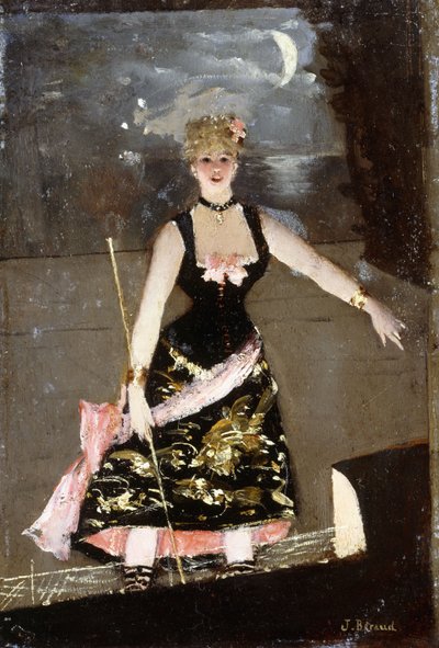 The Music Hall Singer by Jean Beraud