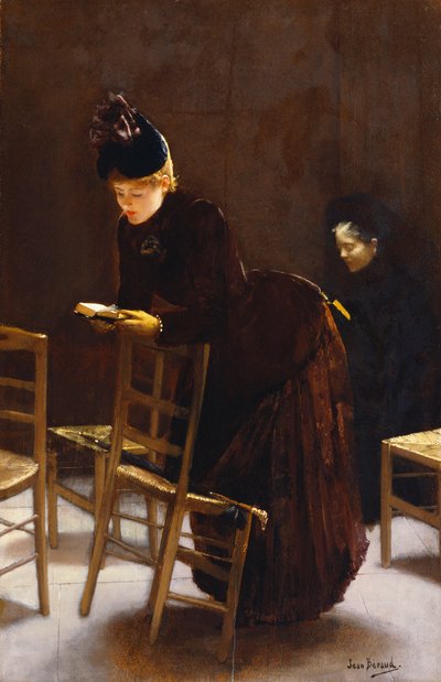 Woman at Prayer by Jean Beraud