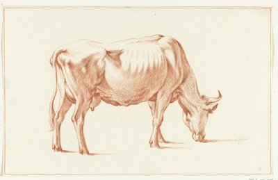 Grazing Cow, Facing Right by Jean Bernard