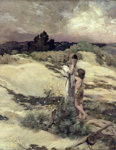 Hagar and Ishmael by Jean Charles Cazin