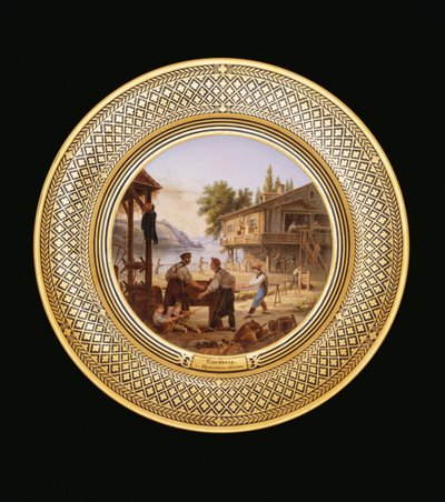 Ropemaking, c.1820-35 by Jean Charles Develly