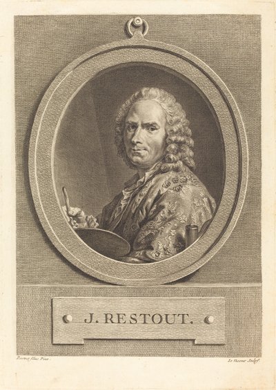 Jean Restout by Jean Charles Levasseur after Jean Bernard Restout