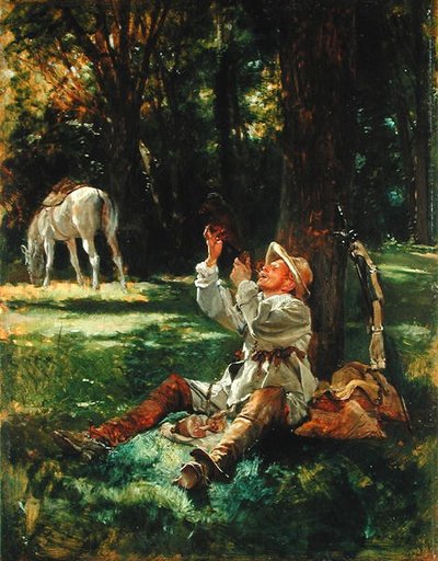 Riders Rest by Jean Charles Meissonier