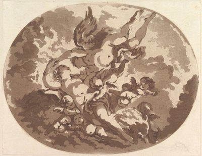 Venus and Cupid by Jean Claude Richard Saint Non