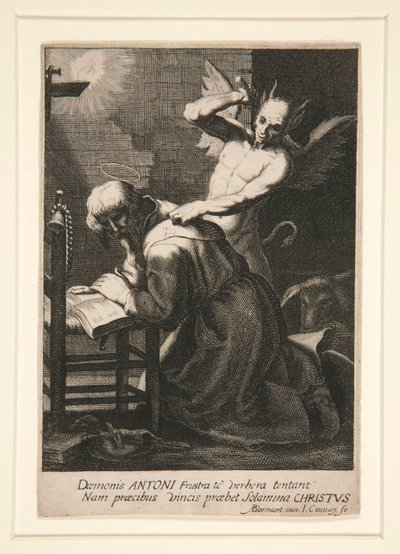 St. Anthony and a Demon by Jean Couvay