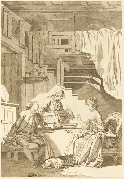 The Falcon by Jean Dambrun and Jean Baptiste Tilliard after Jean Honoré Fragonard
