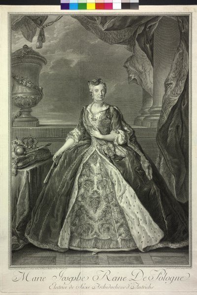 Archduchess Marie Josefa of Austria by Jean Daullé