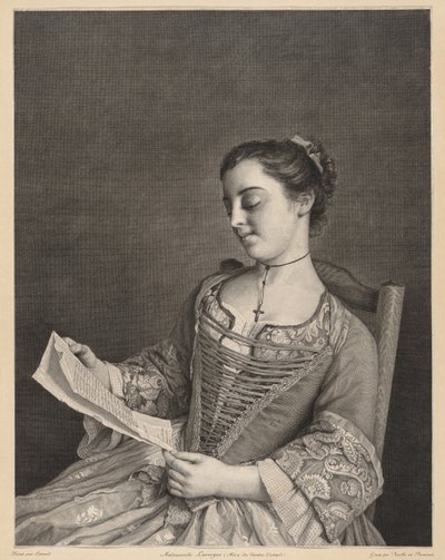 Mademoiselle Lavergne by Jean Daullé