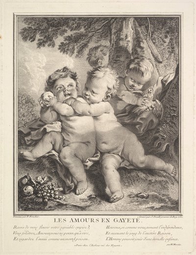 The Cheerful Cupids, 1750 by Jean Daullé