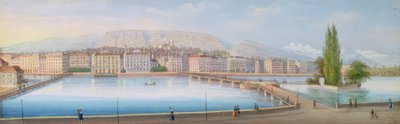 Lake Geneva: view of the lake by Jean Dubois