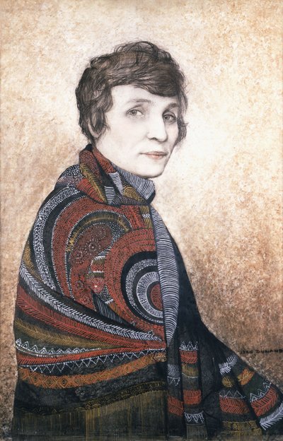 Portrait of Louise Boulanger by Jean Dunand