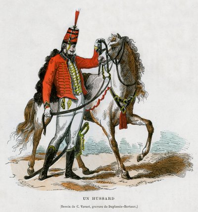 A Hussar, early 19th Century 1882-1884 by Jean Duplessis Bertaux