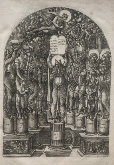 Moses Surrounded by the Patriarchs by Jean Duvet