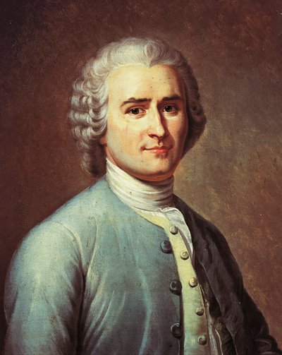Portrait of Jean-Jacques Rousseau by Jean Edouard Lacretelle