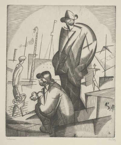 Black Dockers by Jean Emile Laboureur