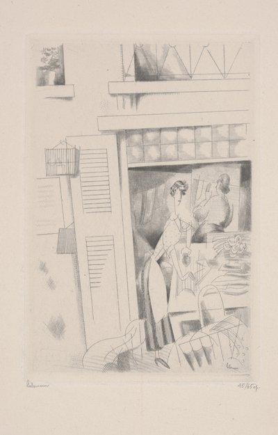 The Laundress by Jean Emile Laboureur