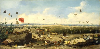 The Race of the Butterflies, 1872 by Jean Eugene Doneaud
