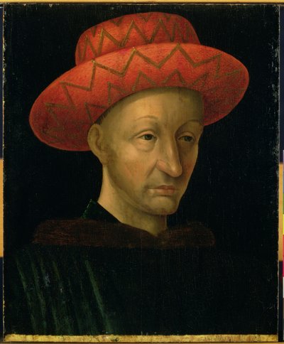 Portrait of Charles VII by Jean Fouquet