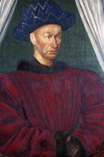 Portrait of Charles VII by Jean Fouquet