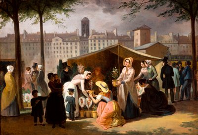 Flower market by Jean Francois Demay